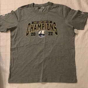 Gray Toronto Argonauts 2022 Championship T-Shirt, size XL.